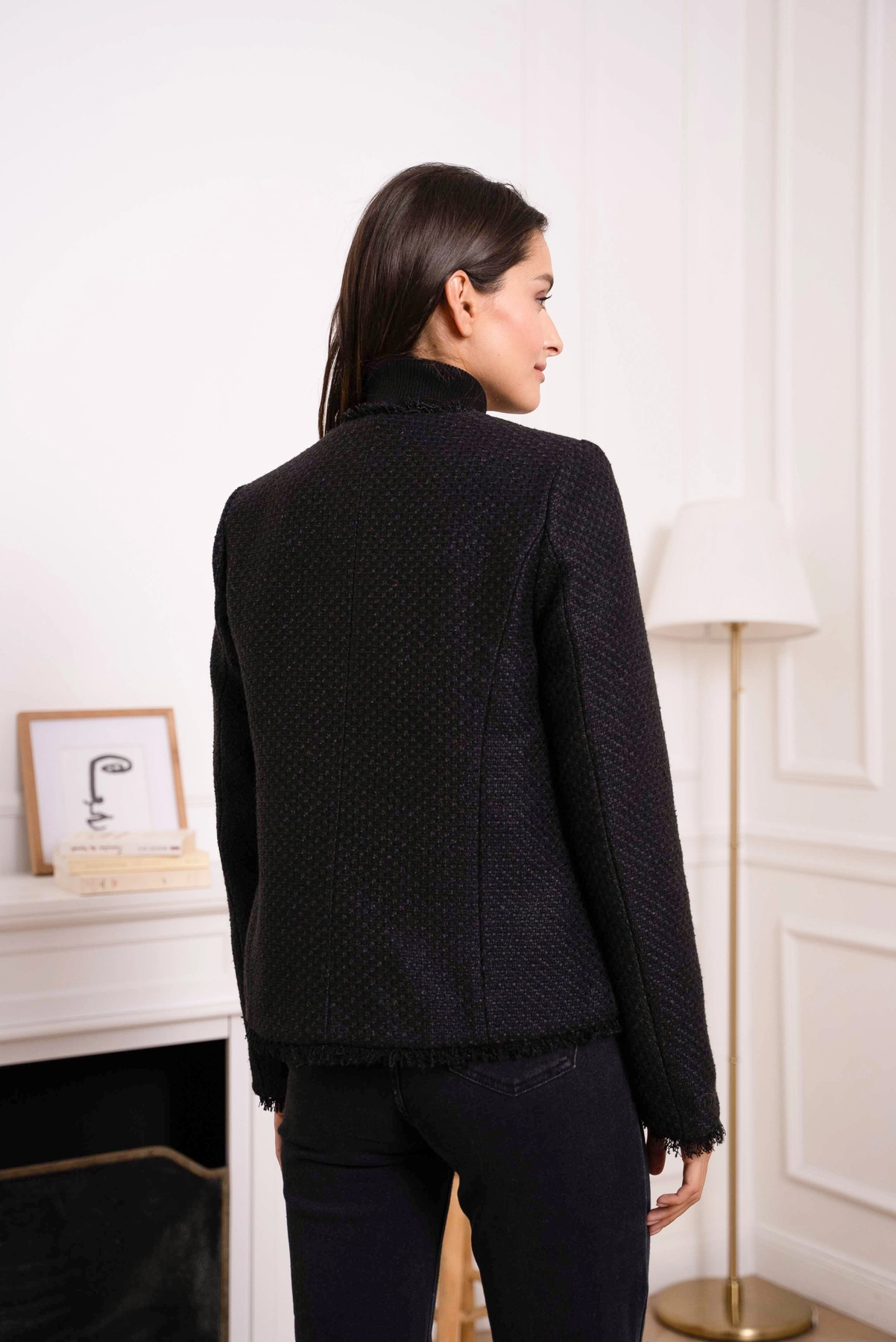 Attentif paris coat black hot sale